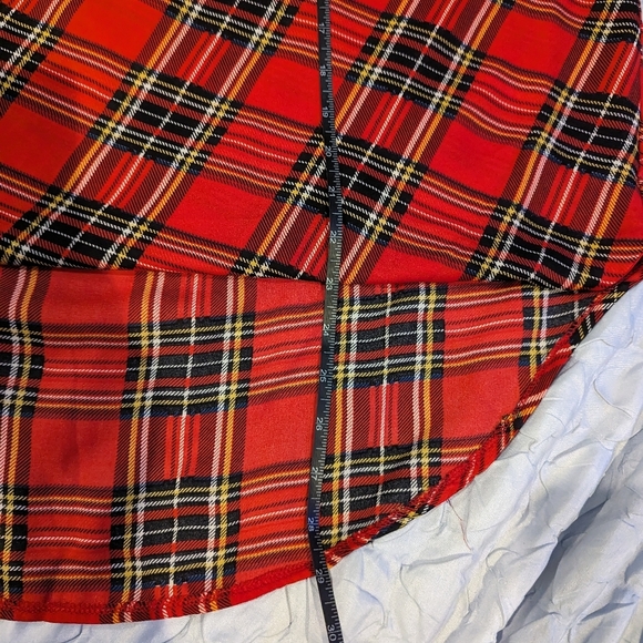 Red Plaid Stuart Tartan Sleeveless Blouse - L - Picture 4 of 5